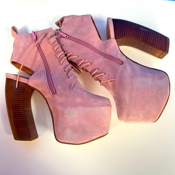 Jeffrey Campbell Shoes - Pink Jeffrey Campbell Lana suede extreme heel‌‌‌‌‌‌‌ size‎ 6